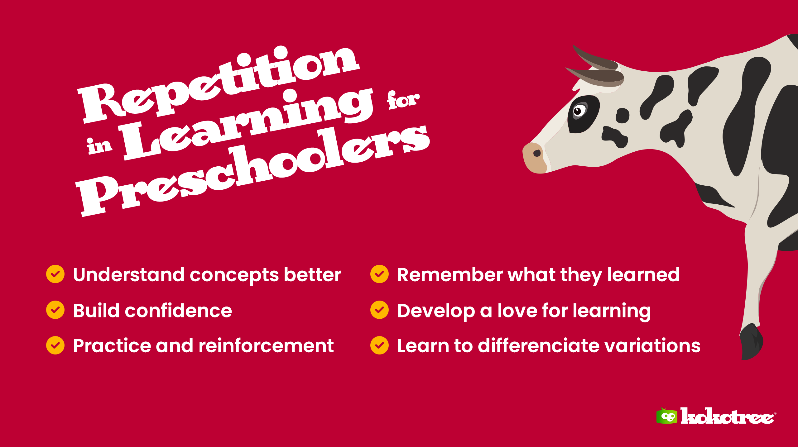Learning repetition for preschoolers 