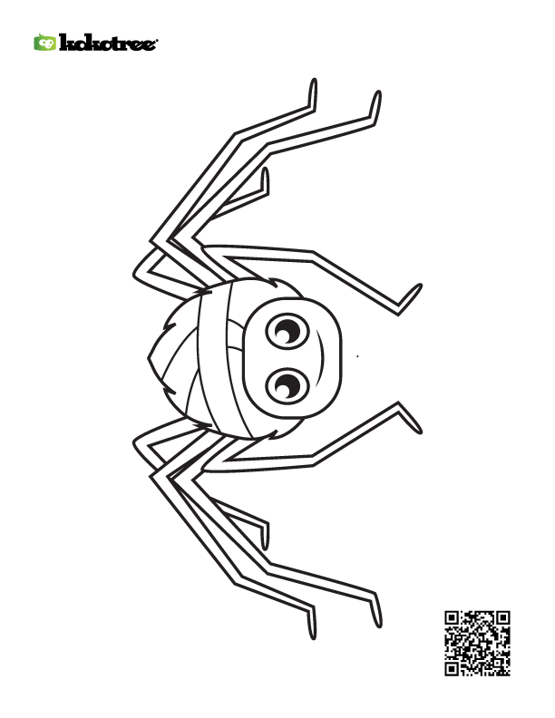 spider coloring page