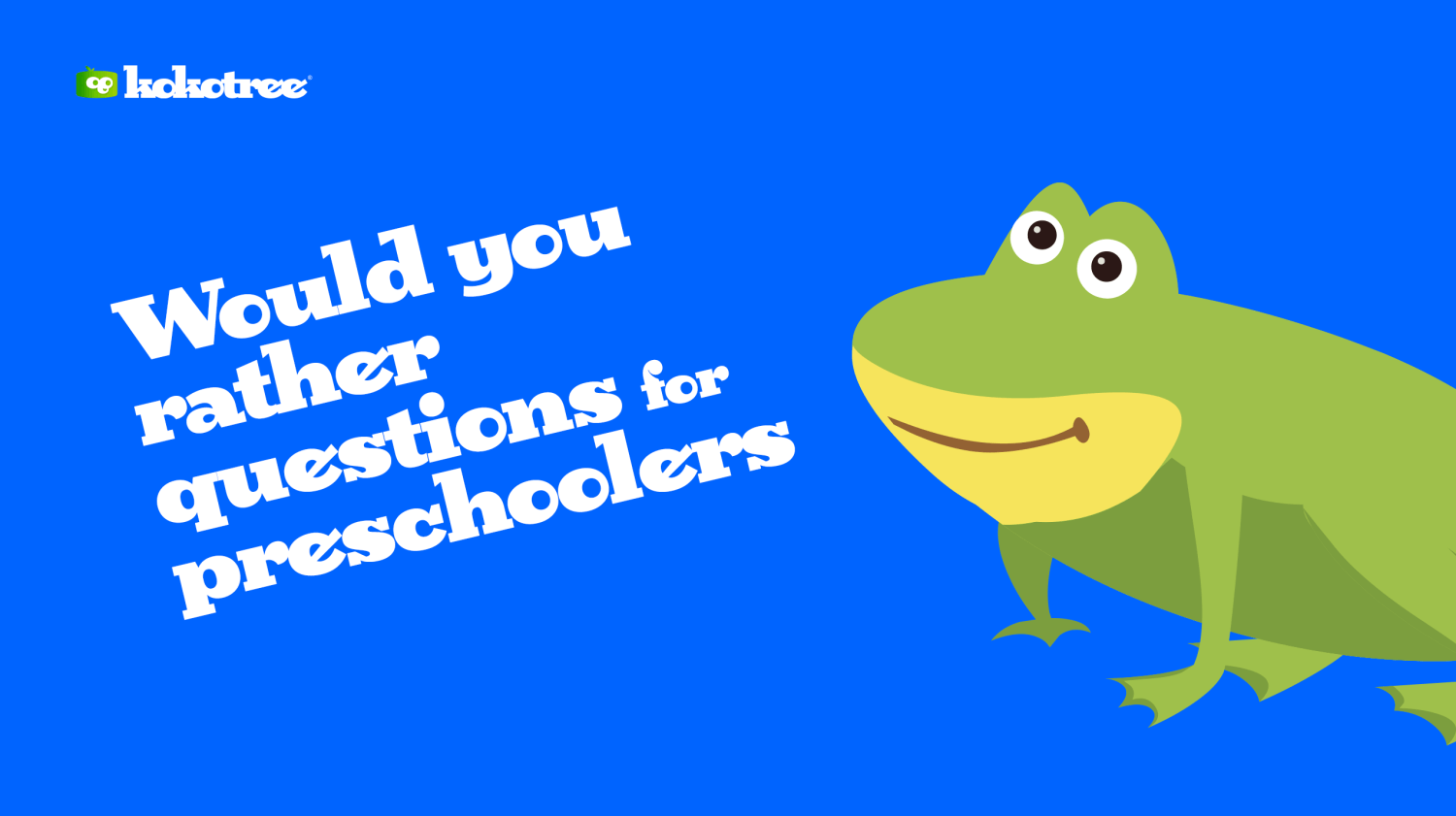 Would You Rather.. Question of the Day Bundle — Preschool Vibes