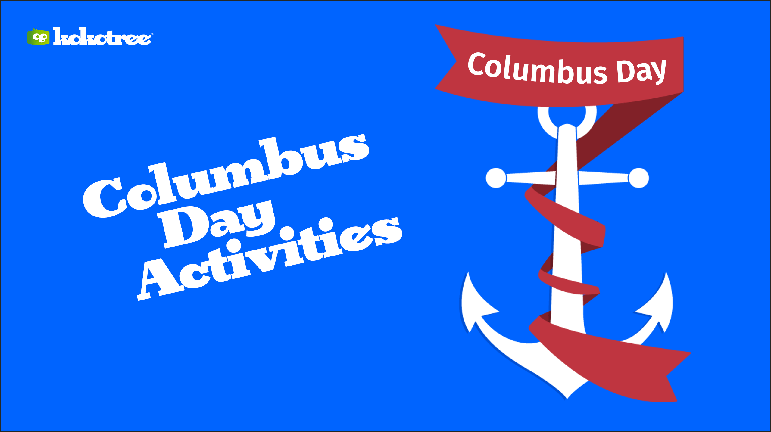 Columbus Day Preschool Activities