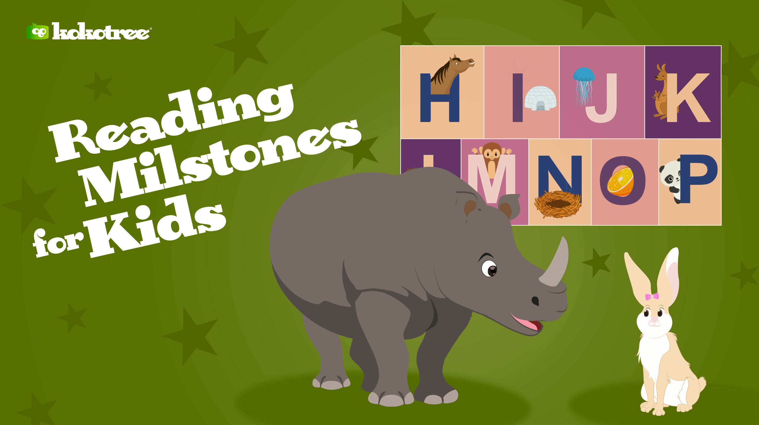 Reading milestones for kids.