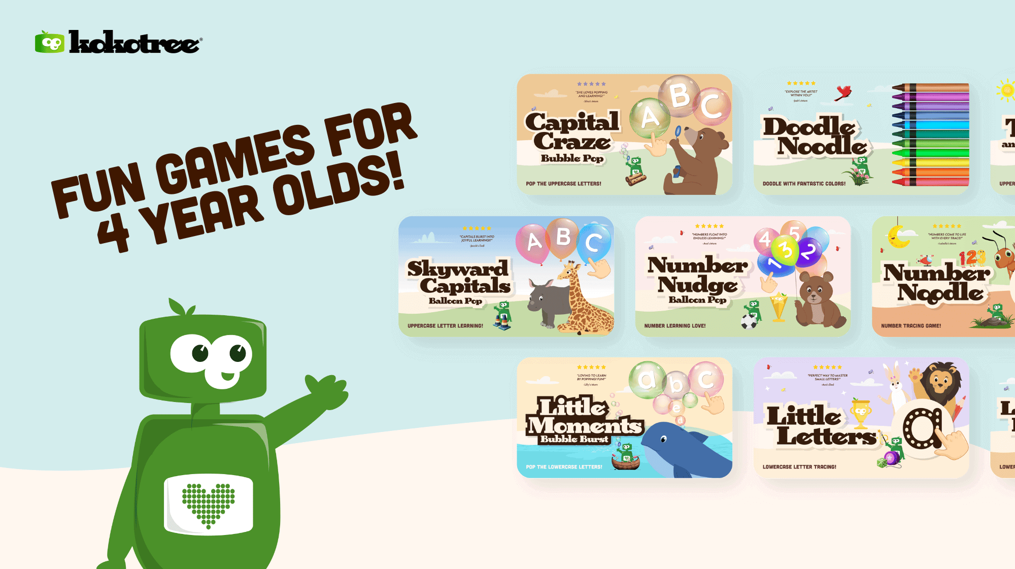 games for 4 year olds at home