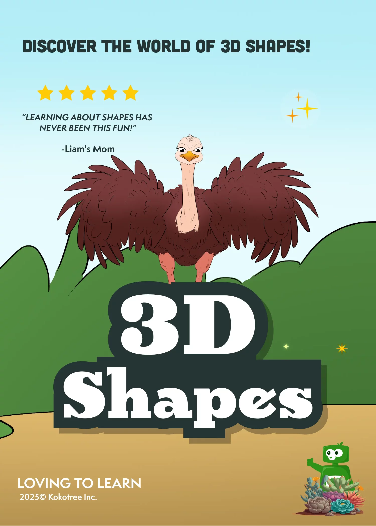 3D Shapes Preschool Learning Video