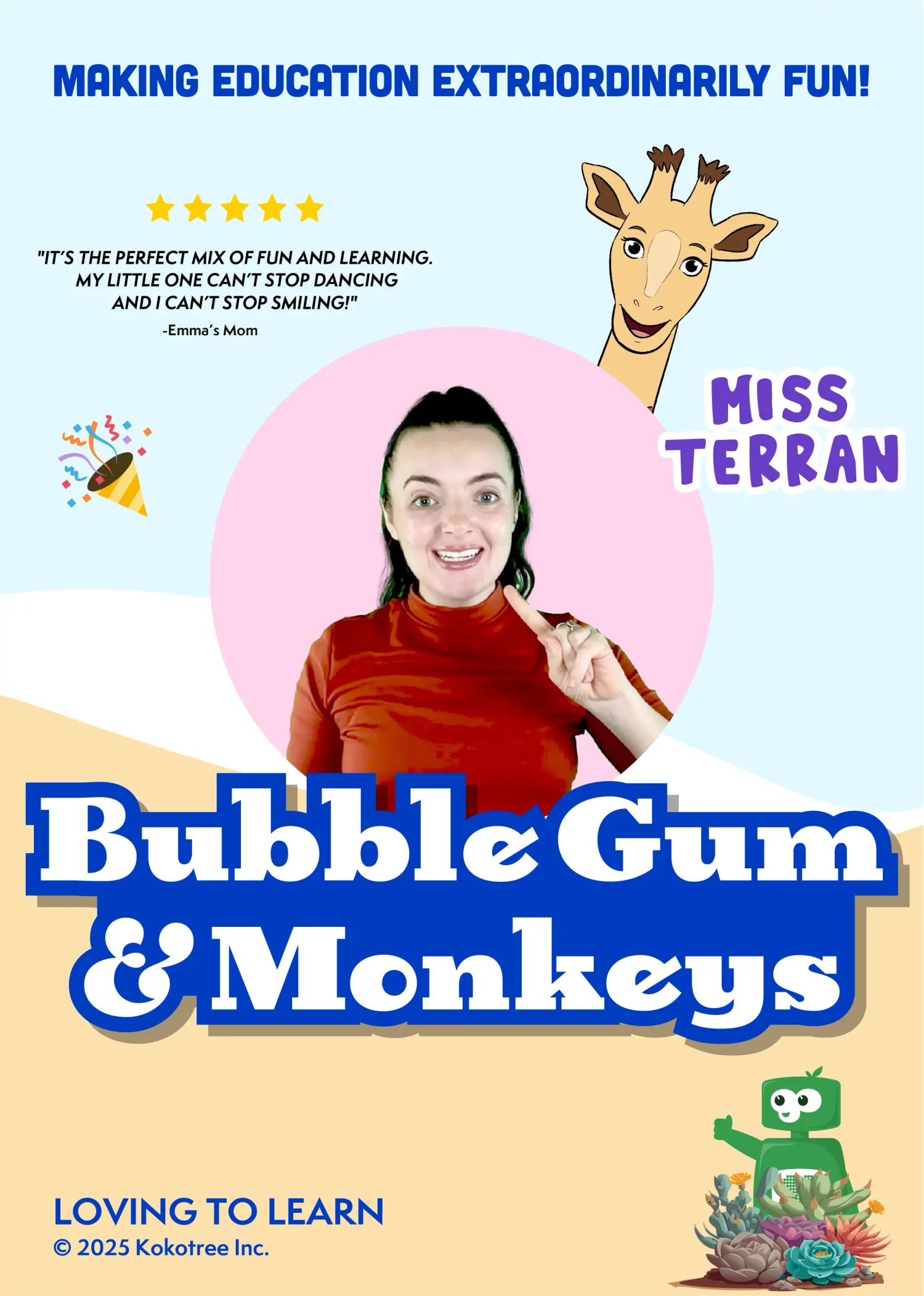 Bubble Gum & Monkeys! Preschool Learning Video