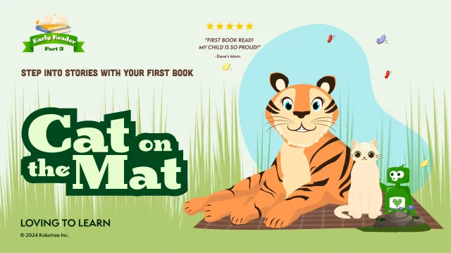 Early Reader. Cat On The Mat