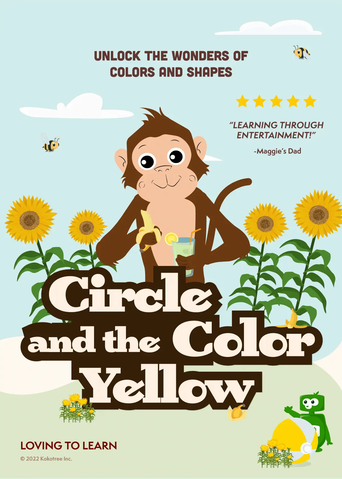 Circle And The Color Yellow Preschool Learning Video