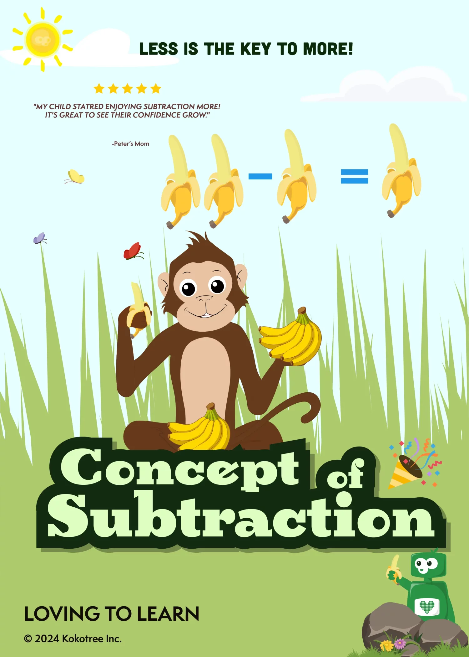 Concept of Subtraction Preschool Learning Video