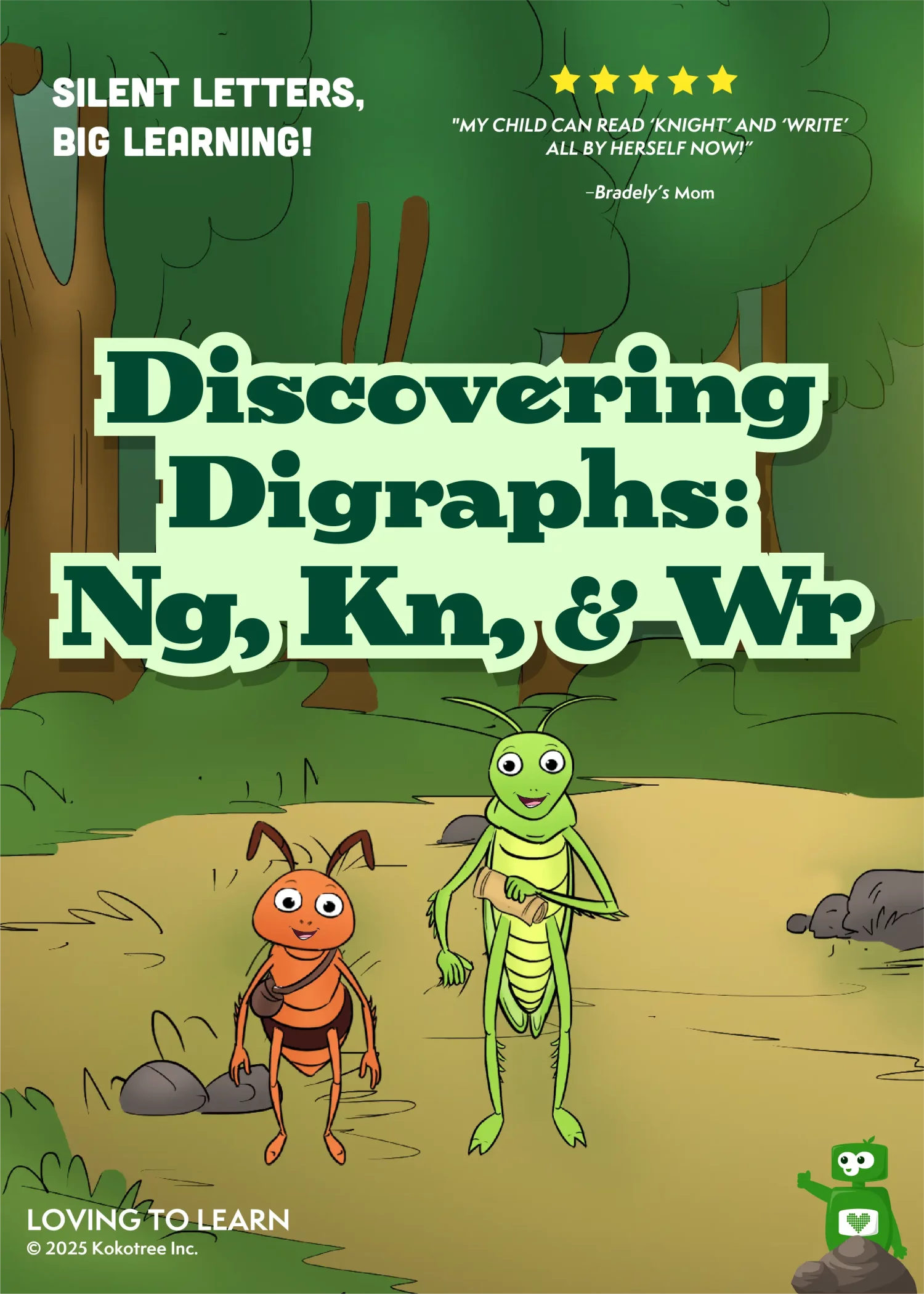 Discovering Digraphs Ng, Kn, & Wr Preschool Learning Video