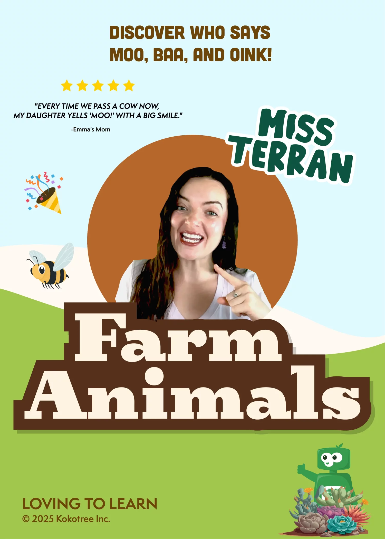 Farm Animals Preschool Learning Video