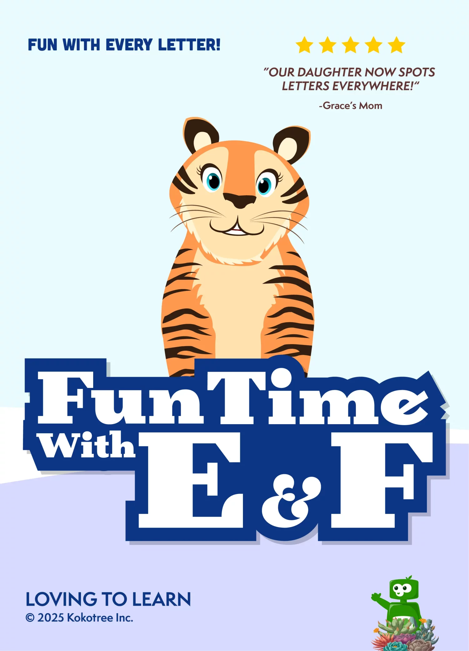 Fun Time With E & F Preschool Learning Video