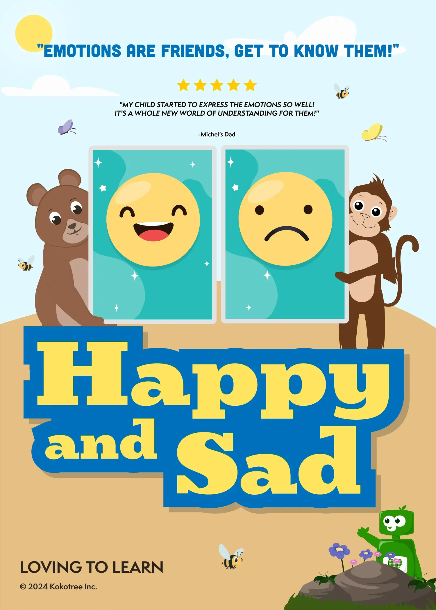 Happy and Sad Preschool Learning Video