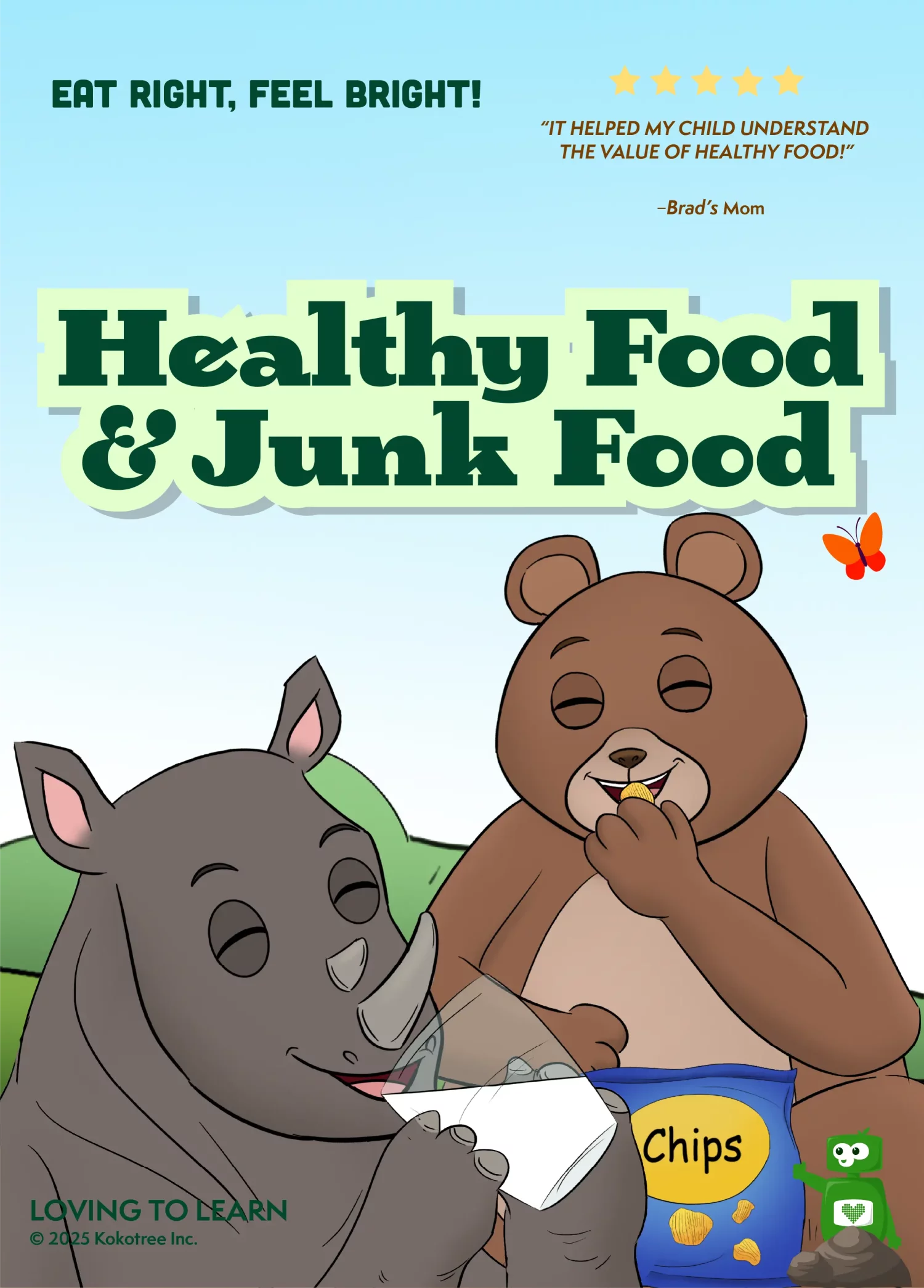 Healthy Food & Junk Food Preschool Learning Video