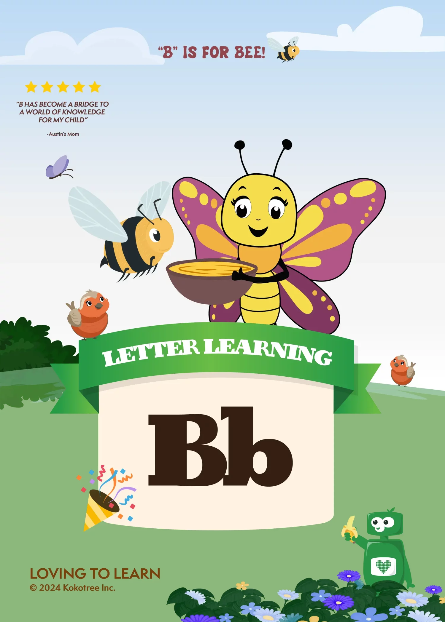 Letter B Preschool Learning Video