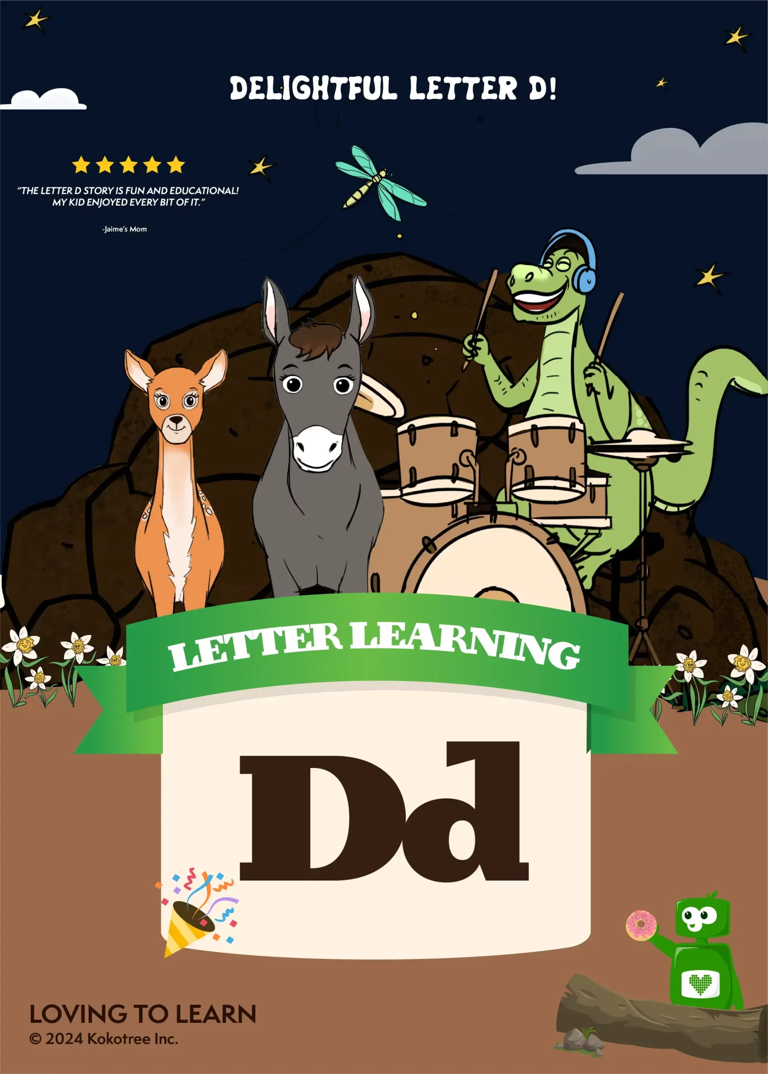 Letter D Preschool Learning Video