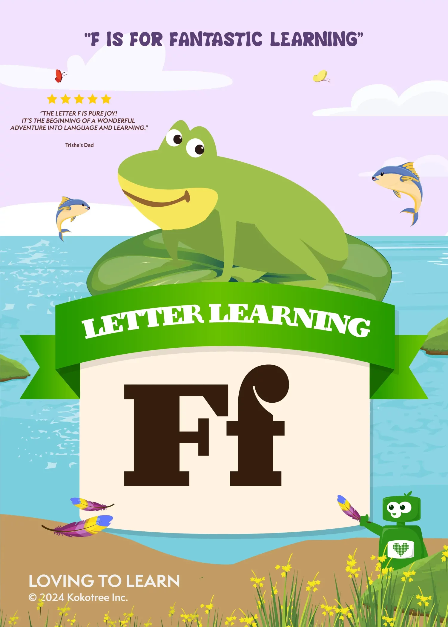 Letter F Preschool Learning Video