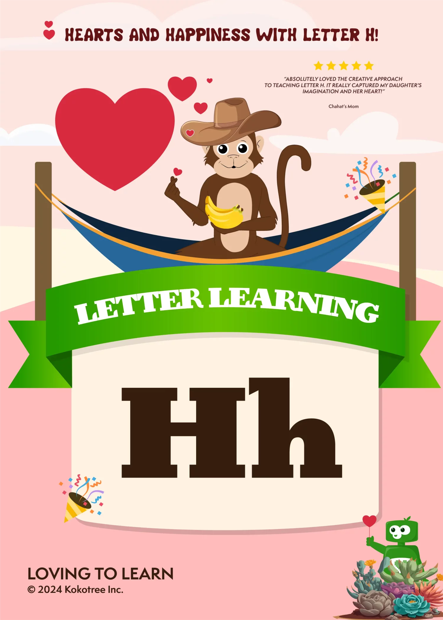Letter H Preschool Learning Video