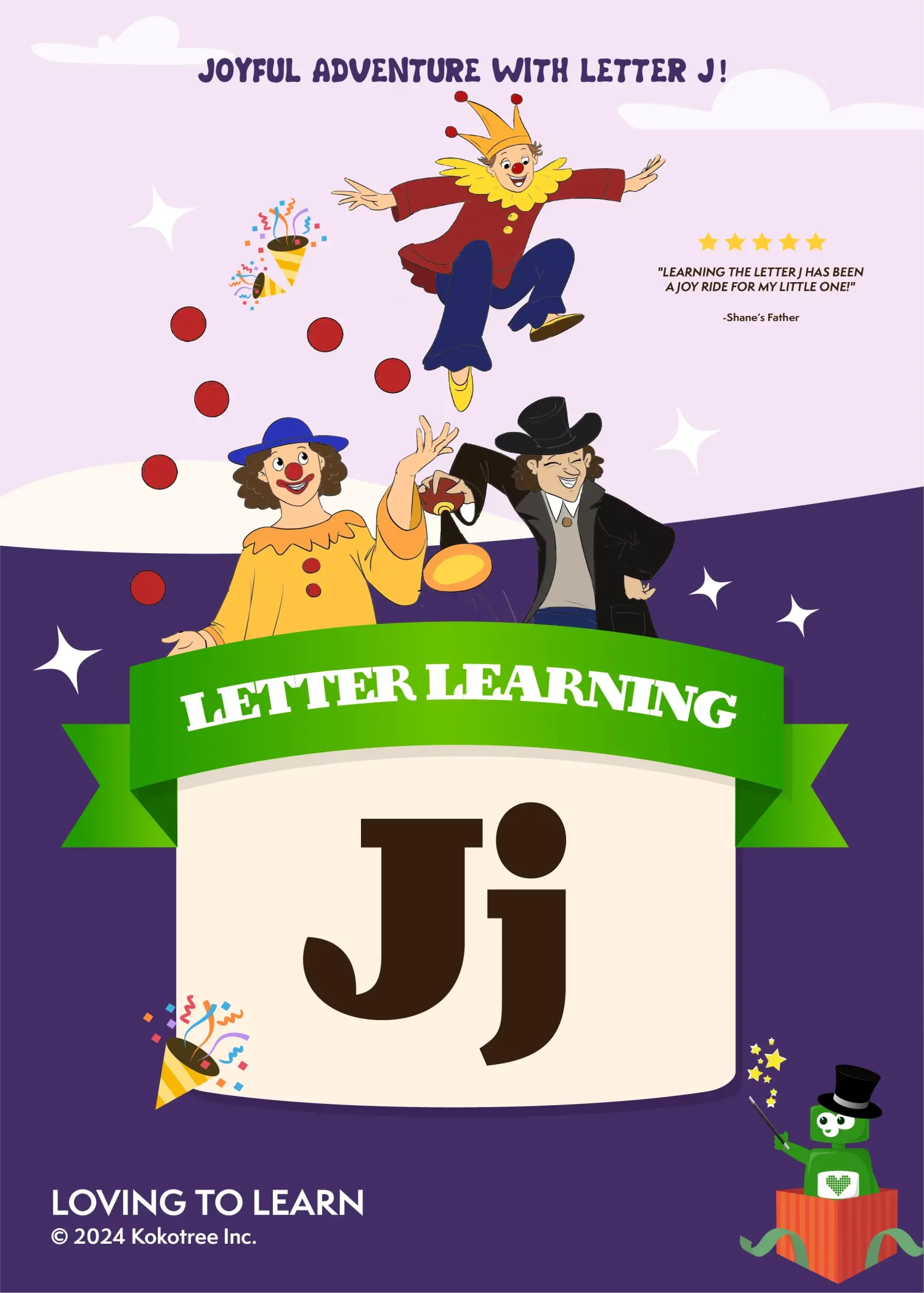 Letter J Preschool Learning Video