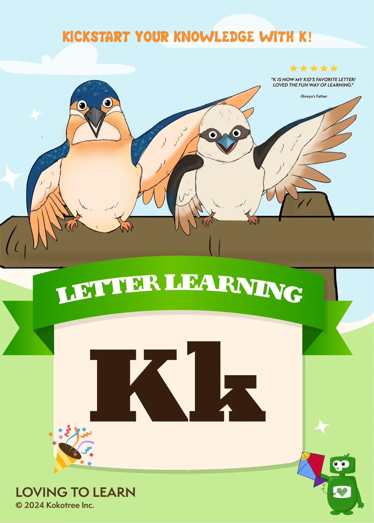 Letter K Preschool Learning Video