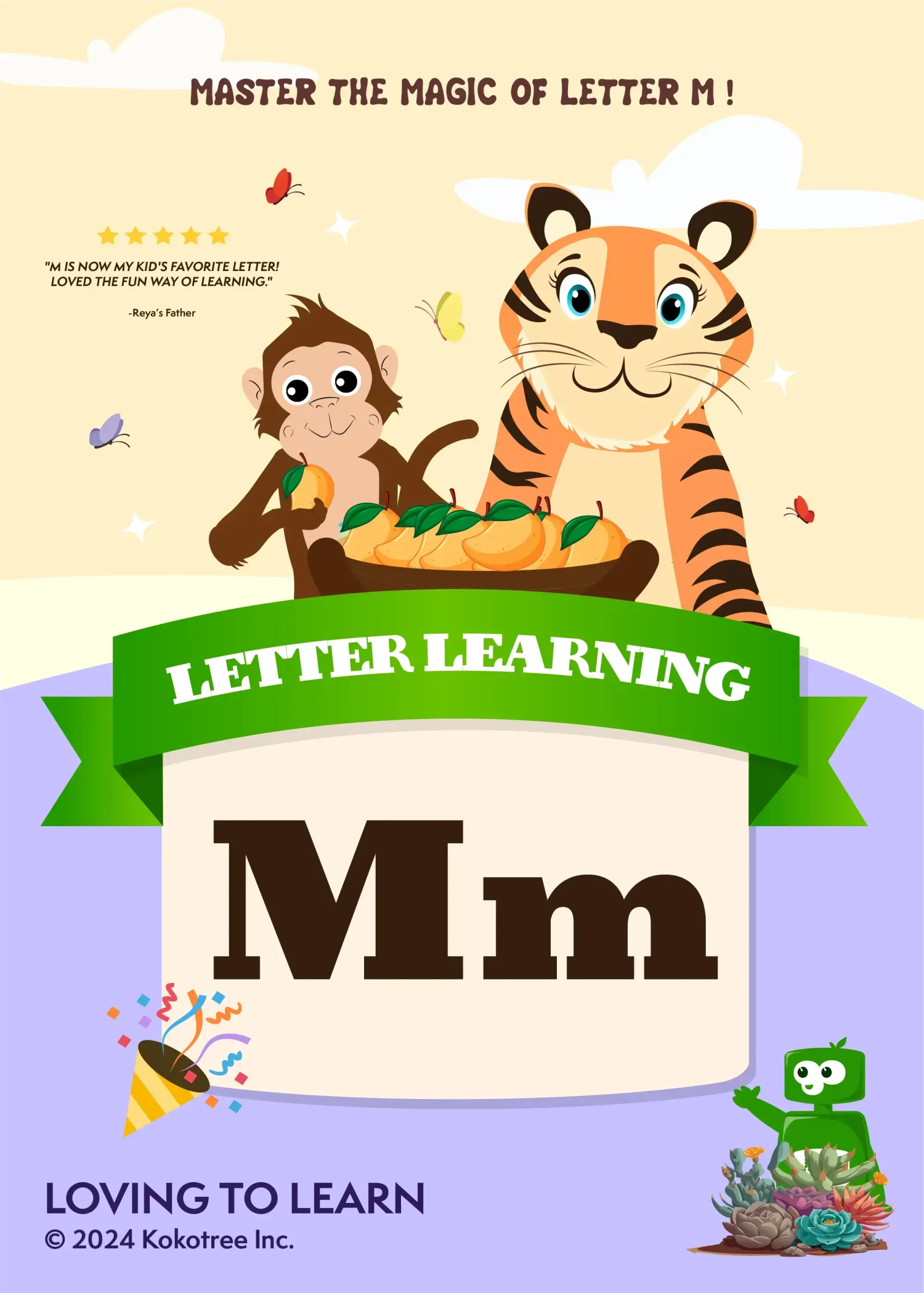 Letter M Preschool Learning Video