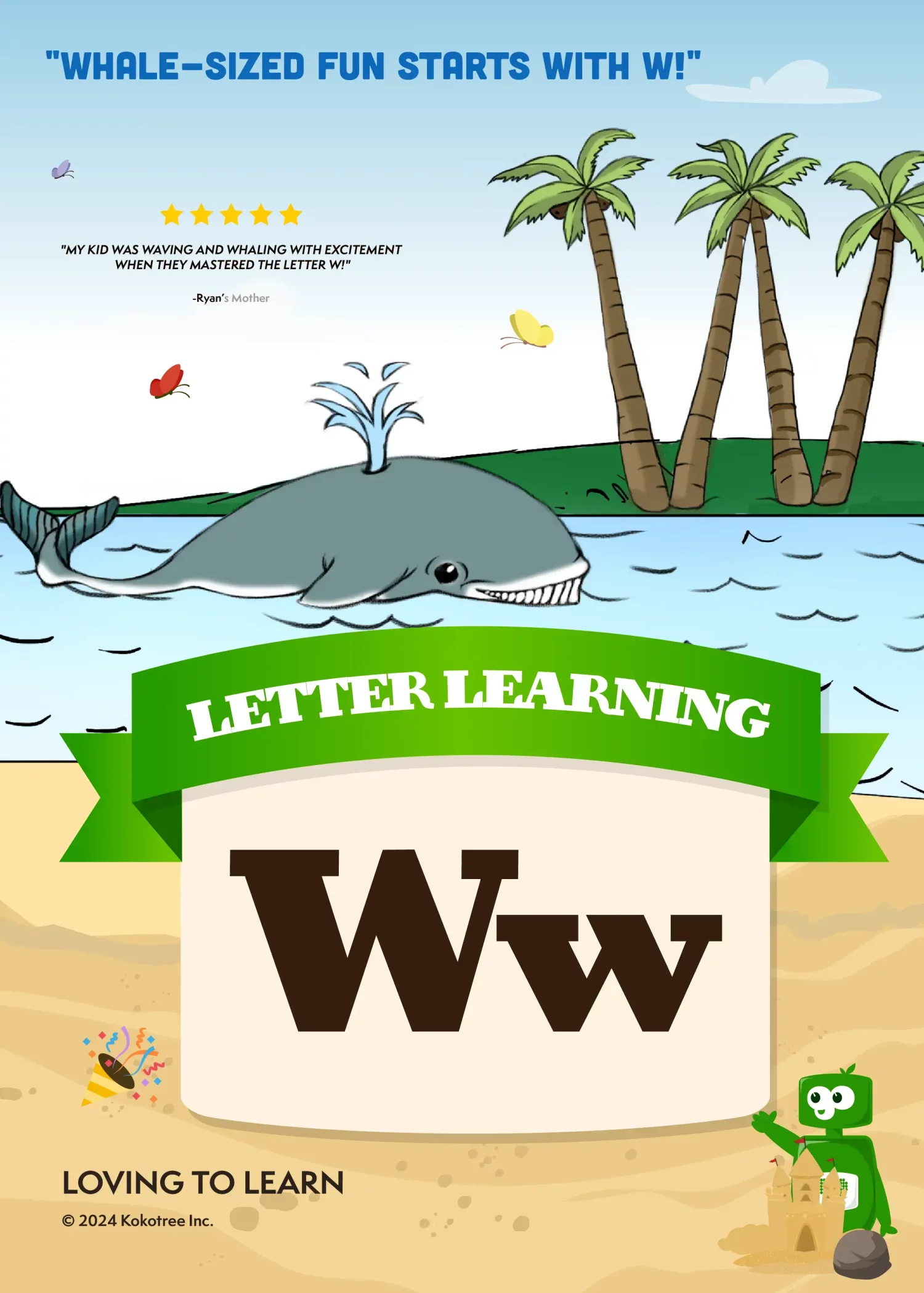 Letter W Preschool Learning Video