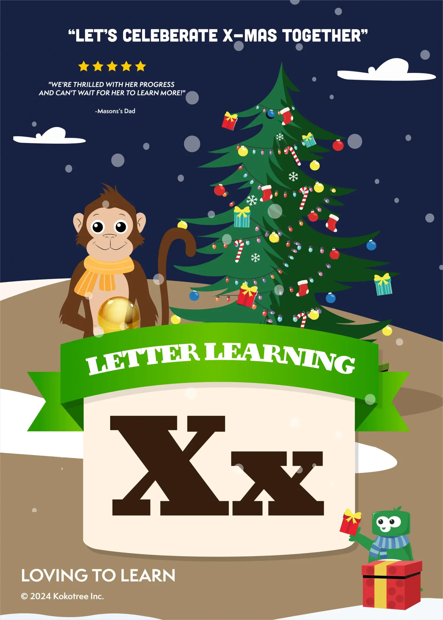 Letter X Preschool Learning Video