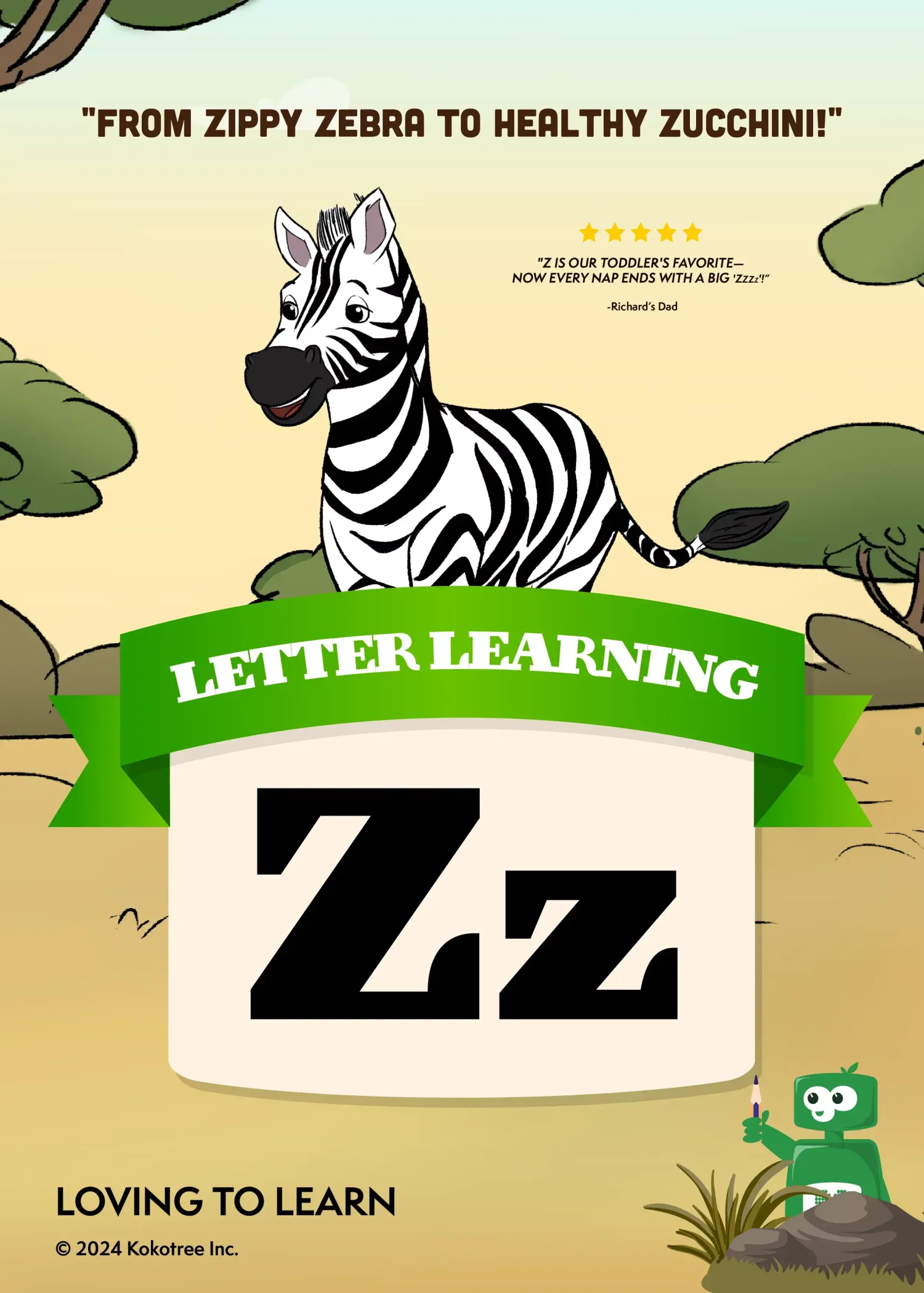 Letter Z Preschool Learning Video