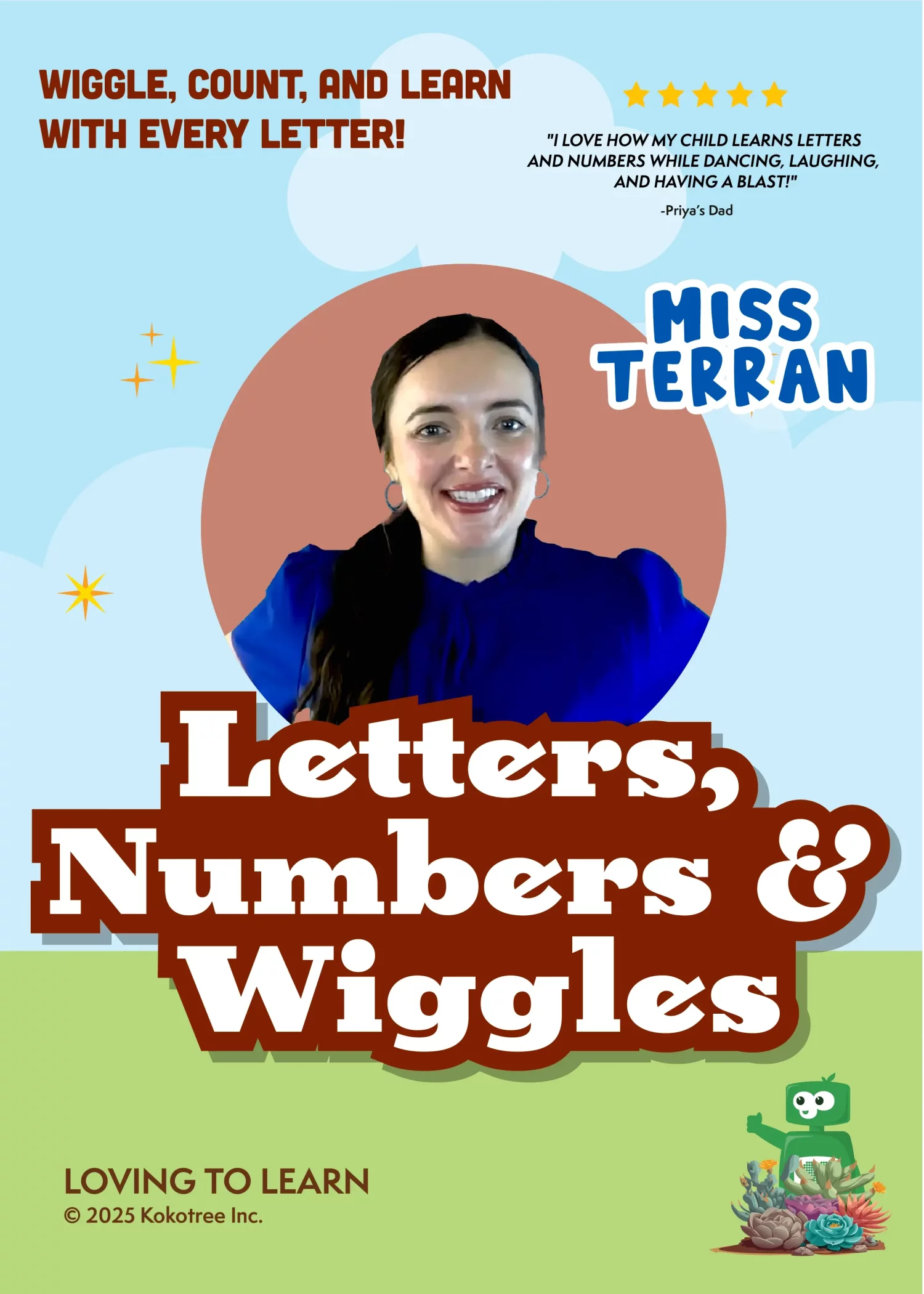 Letters, Numbers & Wiggles Preschool Learning Video