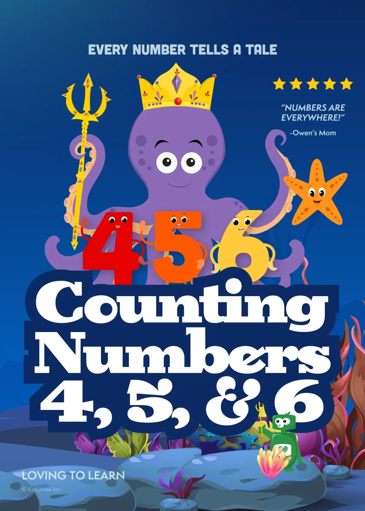 Counting Numbers 4, 5, & 6 Preschool Learning Video
