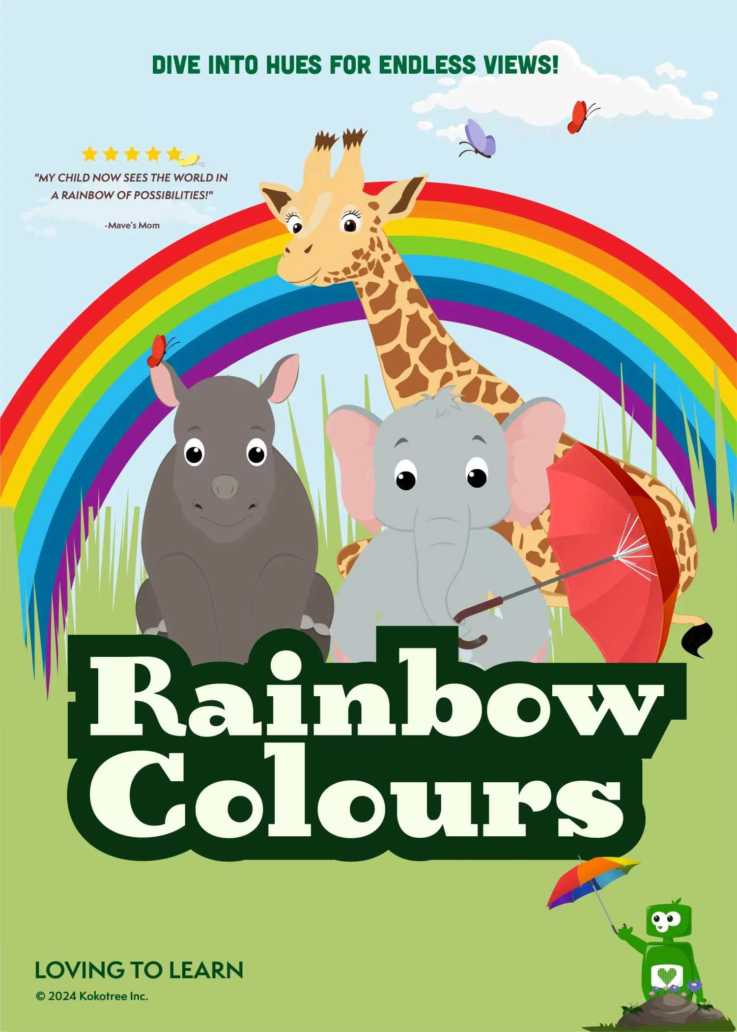 Rainbow Colors Preschool Learning Video