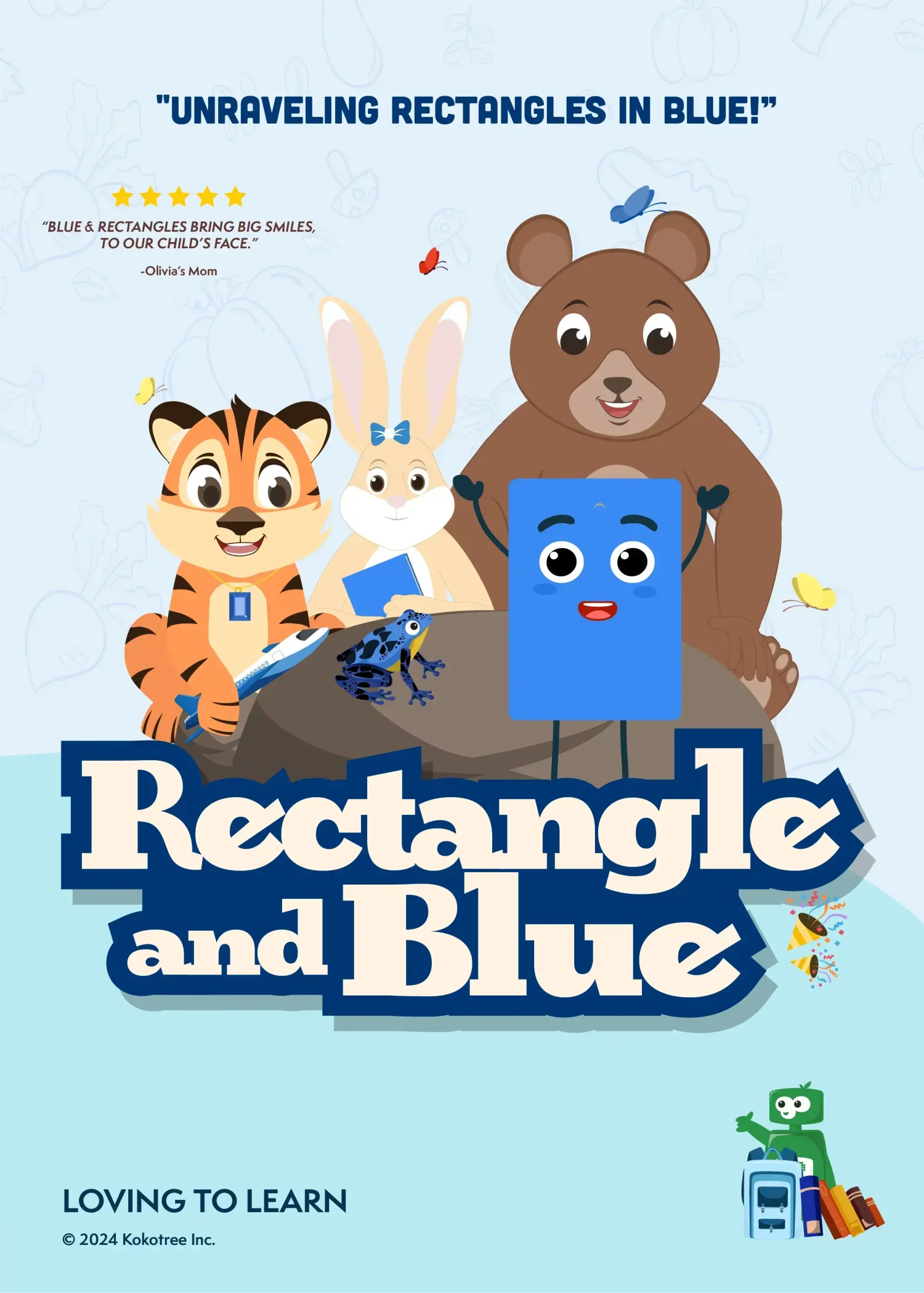Rectangle and Blue Preschool Learning Video