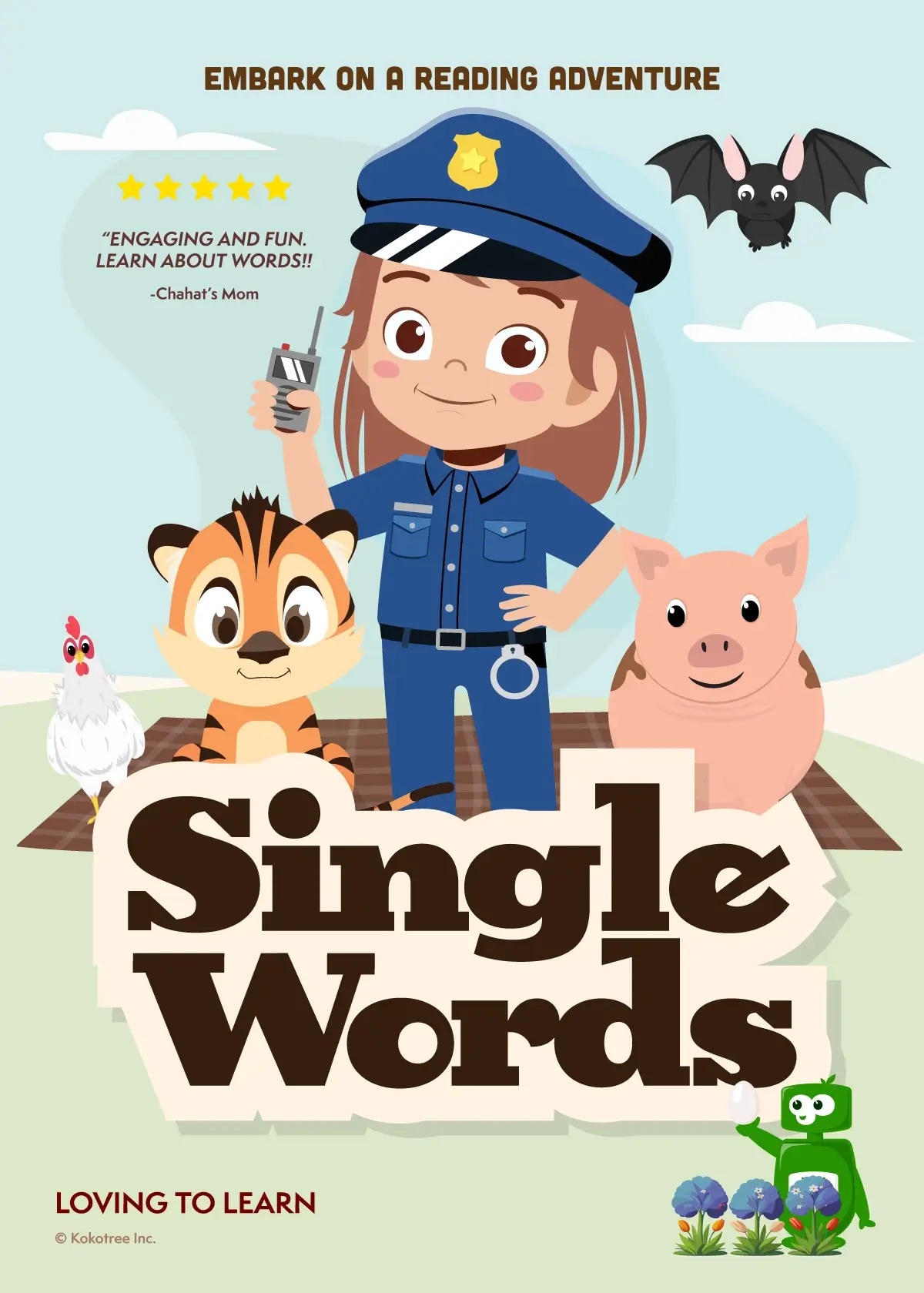 Early Reader. Single Words Preschool Learning Video