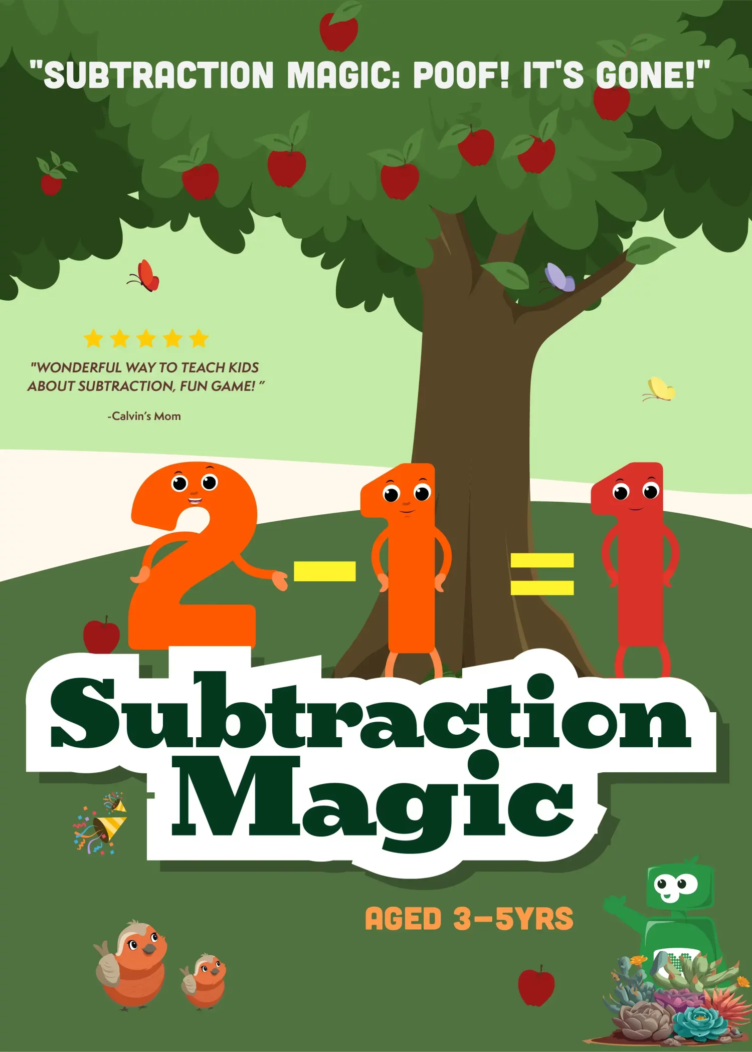 Subtraction Magic Preschool Learning Game