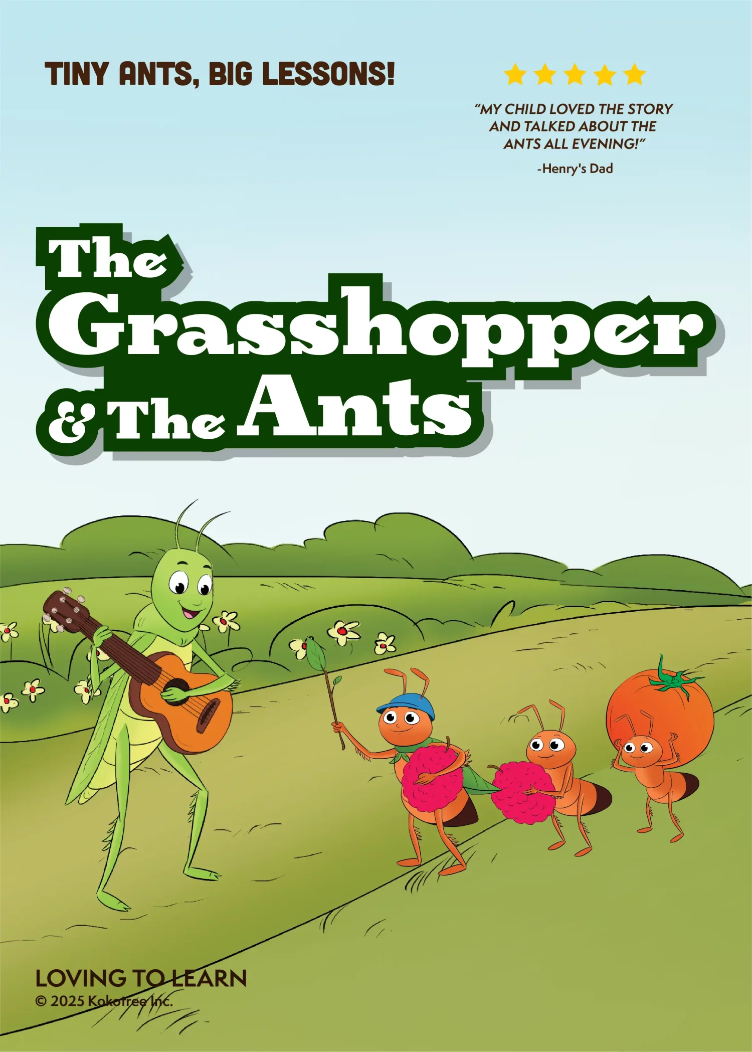 The Grasshopper & The Ants Preschool Learning Video