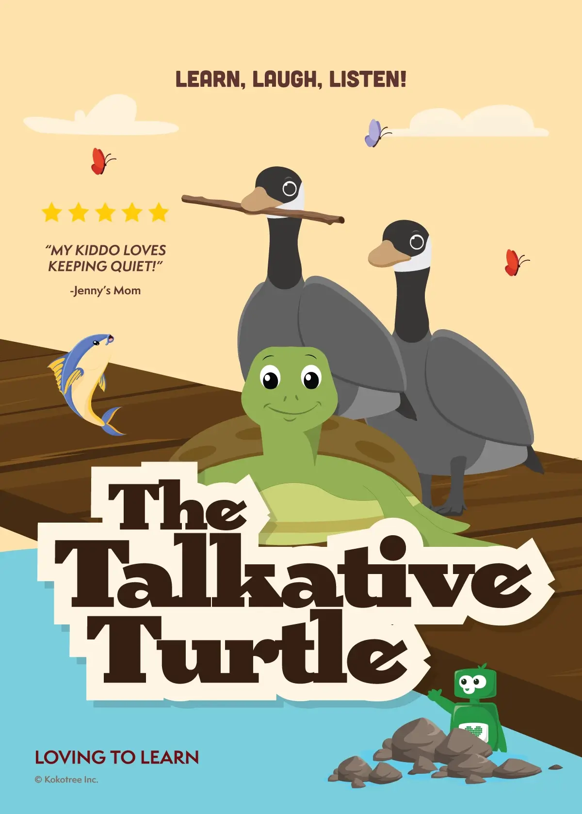 The Talkative Turtle Preschool Learning Video