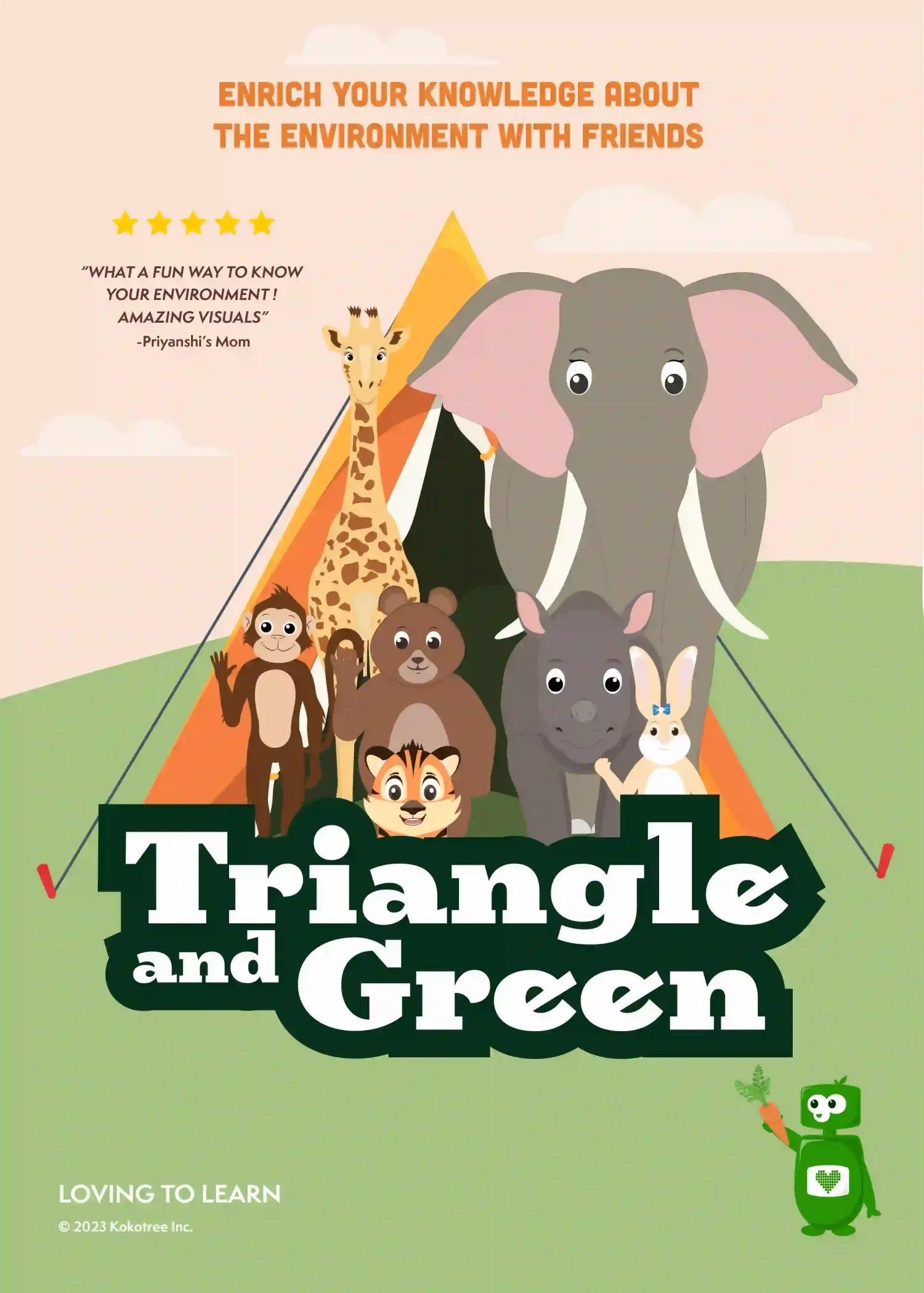 Triangle and Green Preschool Learning Video